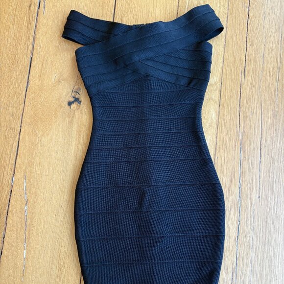 Katie J NYC black bandage dress tween size small - Picture 1 of 6